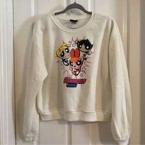 Cartoon Network Powerpuff Girls White Sweatshirt size M
